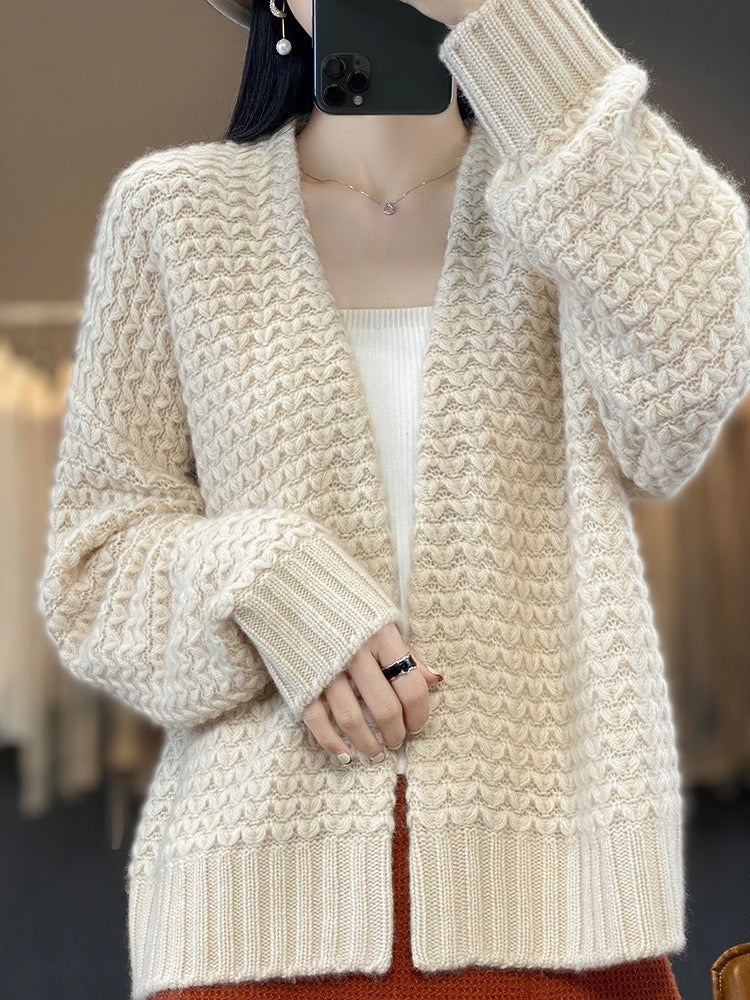 Women Knitwear Fall/Winter Loose Knitted Cardigan