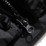 Unisex Winter Cotton Coat Three-Dimensional Pocket Hooded down Jacket Retro Workwear down Jacket
