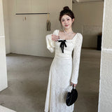 Women Dresses Lace Dress Autumn Winter Long Dress