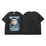 Men's T Shirt Vintage Wash Short-Sleeved T-shirt Men's and Women's Hip Hop Vintage