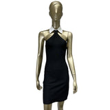 Women Dresses Bandage Dress Sexy Shirt Collar Backless Party Dress (Ont0408)
