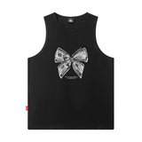 Mens Vest Bear Print Sleeveless T-Shirt Basketball Vest