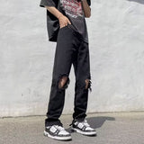 Men Jeans Ripped Jeans Baby Boy and Girl Summer Straight-Leg Pants