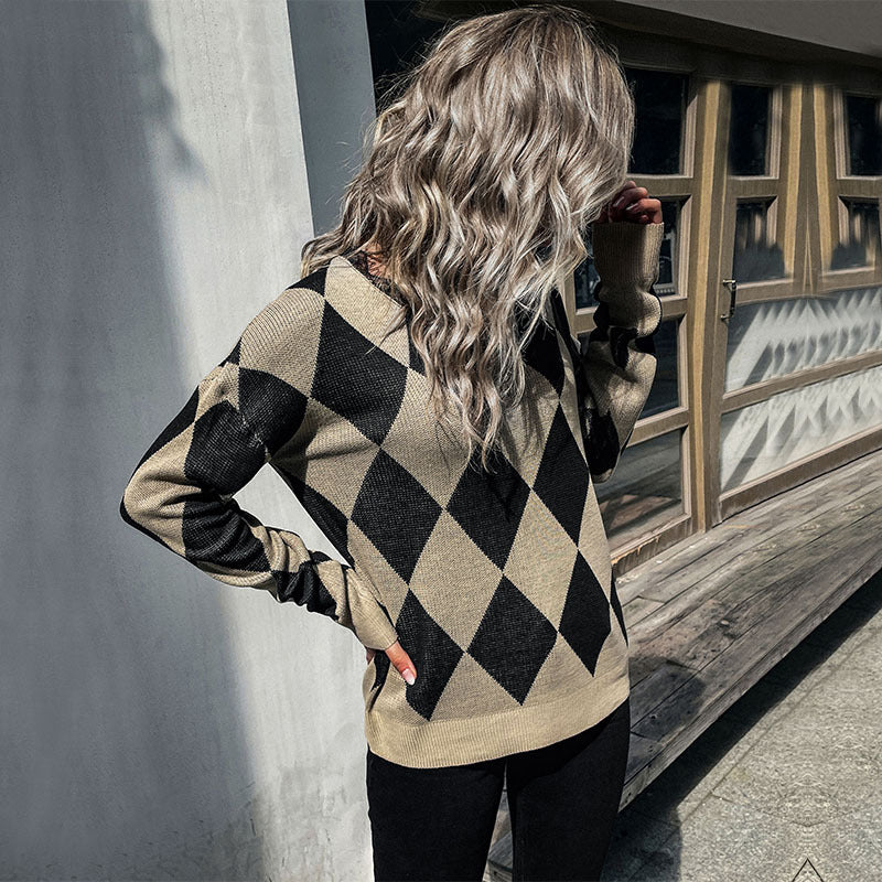 Women Knitted Sweater Autumn Long Sleeve Sweater