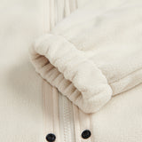 Unisex Winter Cotton Coat Stand Collar Coat Vest Vintage Corduroy Two-Piece Set
