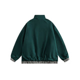 Unisex Jacket Vintage Double-Sided Men's Stand Collar Spring and Autumn Coat