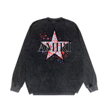 Amiri Long-Sleeve Shirt Vintage Washed and Worn Vintage Long Sleeve T-shirt