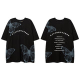 Men T Shirt Butterfly Print Couple Short Sleeve T-shirt