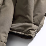 Unisex Winter Cotton Coat Three-Dimensional Pocket Decoration Lapel Cotton-Padded Coat Retro Workwear Shirt Cotton-Padded Jacket