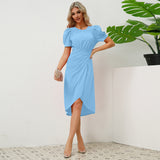 Women Date Dress Spring/Summer round Neck Dress