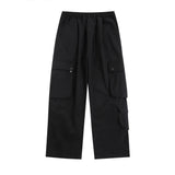 Men Sweatpants Workwear Casual Pants Men's Loose Multi-Pocket Straight-Leg Trousers