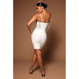 Women's Evening Dress Sexy Sequin Bead Tassel Bandage Hip Skirt