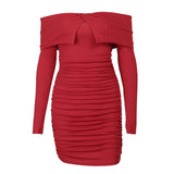 Women Dresses Autumn Sexy Short Skirt Lapel Dress