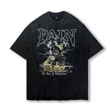 Men T Shirt Summer Retro Worn Looking Washed-out Short Sleeve T-shirt
