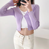 Women Sweater Knitwear Cardigan Women Spring Short Slim Fit Sweater