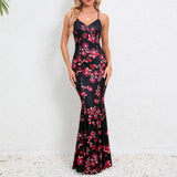 Women Date Dress Summer Sexy Slim Strap Fishtail Skirt