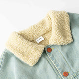 Unisex Winter Cotton Coat Three-Dimensional Pocket Decoration Lapel Cotton-Padded Coat Retro Cashmere Cotton-Padded Coat