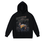 Men Hoodie Hip Hop Retro Doberman Pinscher Hooded Sweater