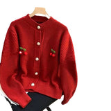 Women Knitwear Spring Sweater Coat Loose Knitted Cardigan