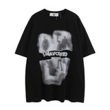 Men T Shirt Graffiti Printing Couple Short Sleeve T-shirt