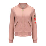 Women Trench Coat Bomber Jacket Women Baseball Jacket Spring and Autumn Flight Suit Long Sleeve Coat