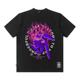 Men T Shirt Hip Hop Oversize Printed Short Sleeve T-shirt Half Sleeve Tee T-shirt