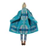 Women Trench Coat Fall and Winter Lapels Printed Casual Printed Jacket
