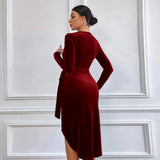 Women Dress Sexy Dress V-neck Hip Dress Cocktail Party Dress