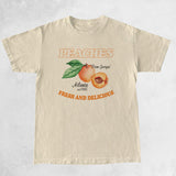 Peaches Retro Style Women's T-Shirts Cottagecore Aesthetic