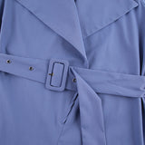 Women Trench Coat Spring/Summer Jumpsuit Waist-Tight Casual Long Sleeve Pants
