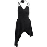 Women Dresses V-neck Strap Dress Summer Sexy Skirt