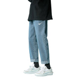 Men Jeans Summer Loose Summer Hip Hop Straight-Leg Pants Pants