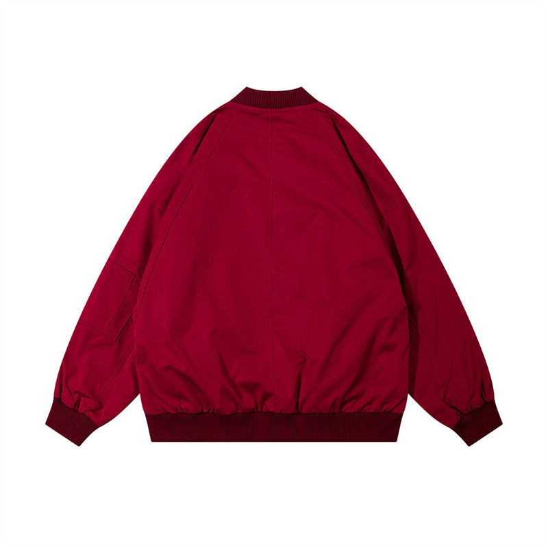 Men Jacket Coat Loose Jacket Coat Men's Autumn and Winter Pilot Baseball Uniform