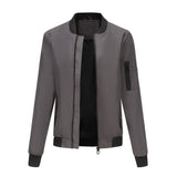 Women's Trench Coat Spring and Autumn Thin Flight Jacket Women's Casual Long Sleeve Coat Women's Loose Lapel Baseball Uniform