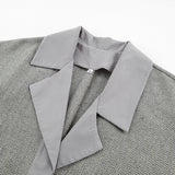 Women Trench Coat Gray Woolen Coat Autumn and Winter Suit