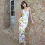 Women Dresses Spring and Summer Dress Sexy Backless Printing Slip Dress (Csm202403)