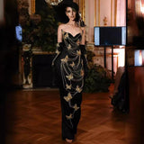 Women Dresses Elegant Party Dress Embroidered Butterfly Bead Necklace Dress (Ont0408)