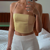 Women Tops Summer Casual Square Collar Camisole