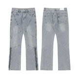 Men Jeans Women Retro Loose Straight Trousers