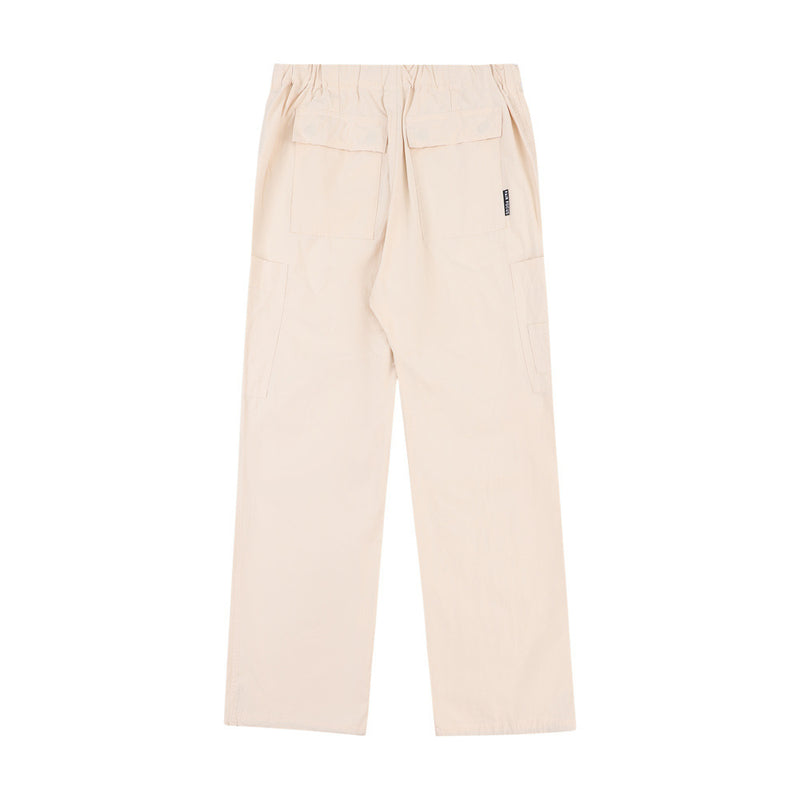 Men Sweatpants Quick-Drying Pleated Exercise Casual Pants Loose Solid Color
