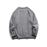 Unisex Sweater Autumn Patch Crew Neck Pullover Sweater