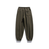 Men Pants Embroidery Retro Loose Velvet Padded Casual Pants