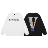 Vlone Sweatshirts Autumn and Winter Monet Oil Painting Crew Neck Pullover