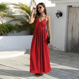 Women Date Dress Summer Slim Fit Lace Lace Spaghetti-Strap Dress