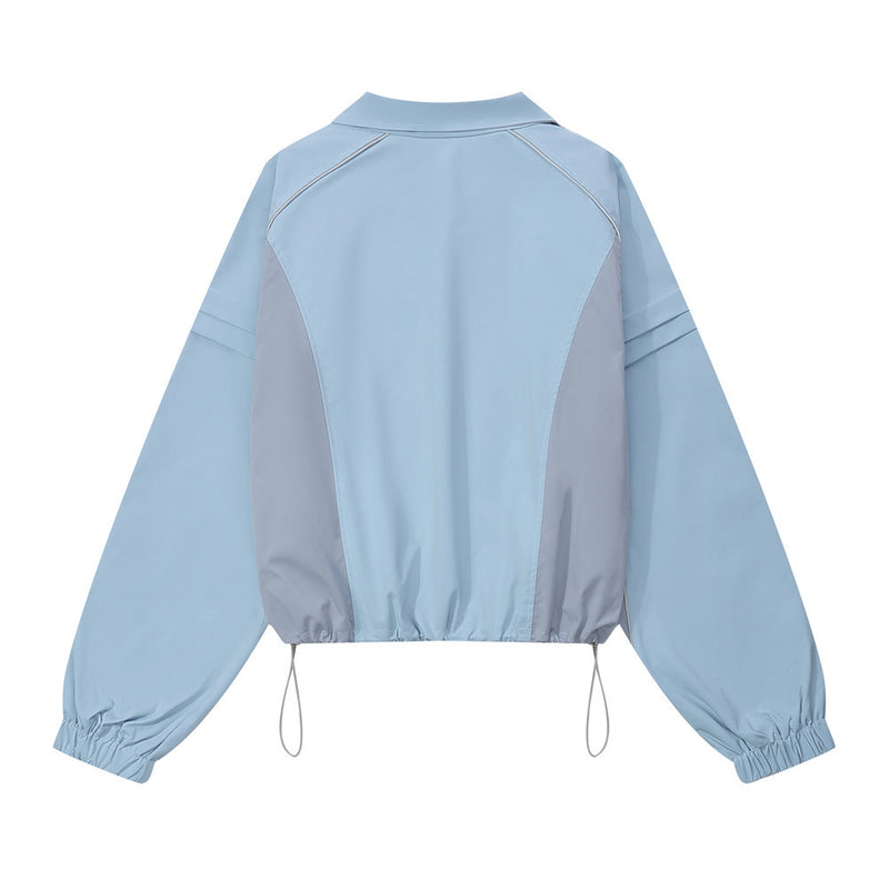 Women Jacket Autumn Leisure Sports Flight Suit Loose Letter Embroidery Coat