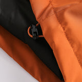 Unisex Winter Cotton Coat Three-Dimensional Pocket Decoration Tooling down Jacket Retro Solid Color down Jacket