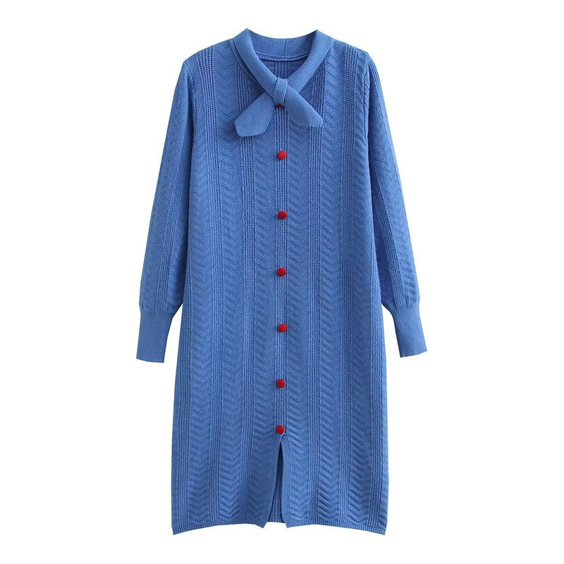 Women Sweater Knitwear Woolen Skirt Female Autumn and Winter Loose Knitted Dress