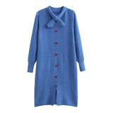 Women Sweater Knitwear Woolen Skirt Female Autumn and Winter Loose Knitted Dress
