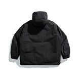 Unisex Winter Cotton Coat Three-Dimensional Pocket Hooded down Jacket