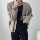 Women Cardigan Sweater Hollow-out Knitted Cardigan Coat Vintage Top for Women 8t3083